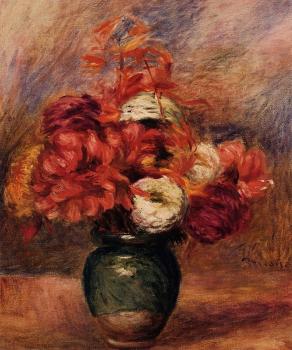 Pierre Auguste Renoir : Dahlias and Asters